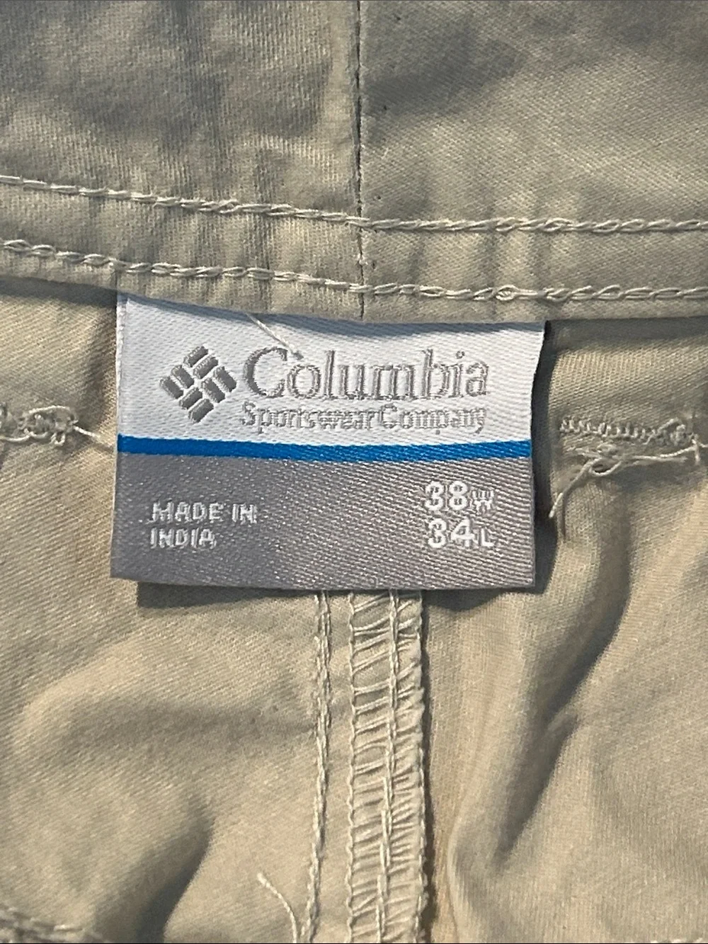 Columbia Men’s Off-White Straight-Leg Chinos